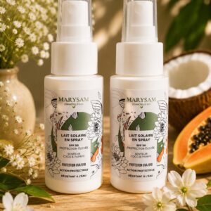 Lait solaire en spray spf 50 - coco & papaye